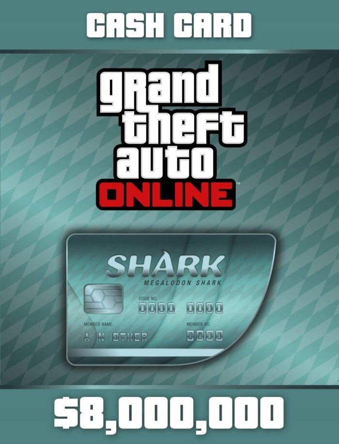 GTA V ONLINE MEGALODON SHARK CASH CARD 8000000 - SpielMarkt