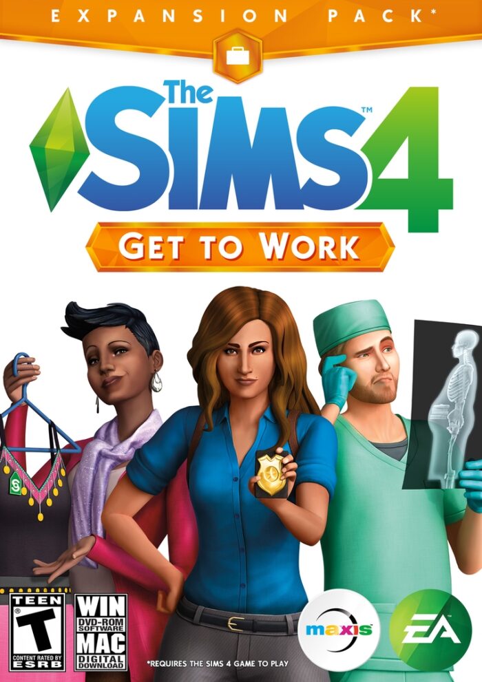 the sims 4 get to work cover original - SpielMarkt